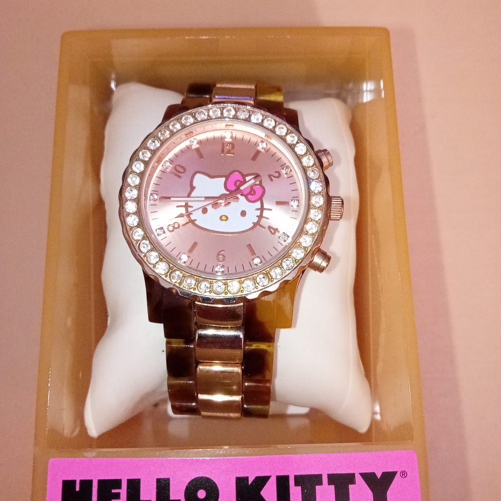 Hello Kitty Tortoiseshell Rose Gold Watch